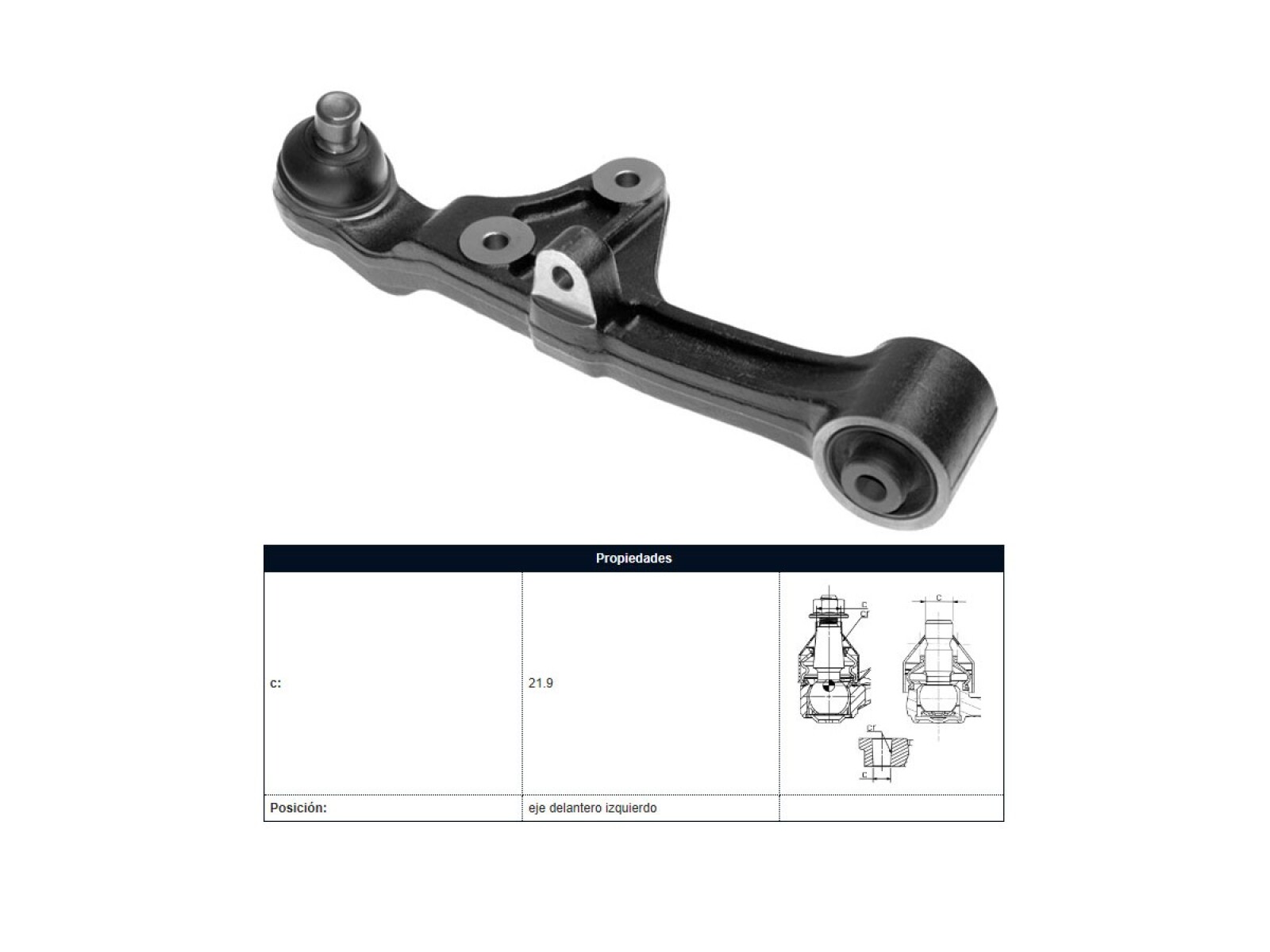 Brazo De Suspensión Kia Carnival 05-25 Izq 