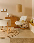 Almohadón en forma de oveja Milu de algodón beige 40 cm Almohadón en forma de oveja Milu de algodón beige 40 cm