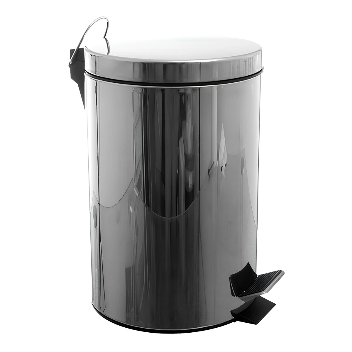 Set x2 papeleras acero inoxidable 3Lts y 12Lts - Gris 
