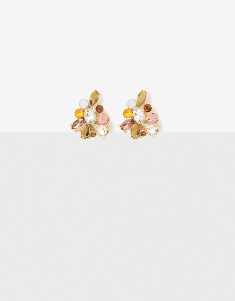 Aros Clips Aros Clips Piedras - Dorado