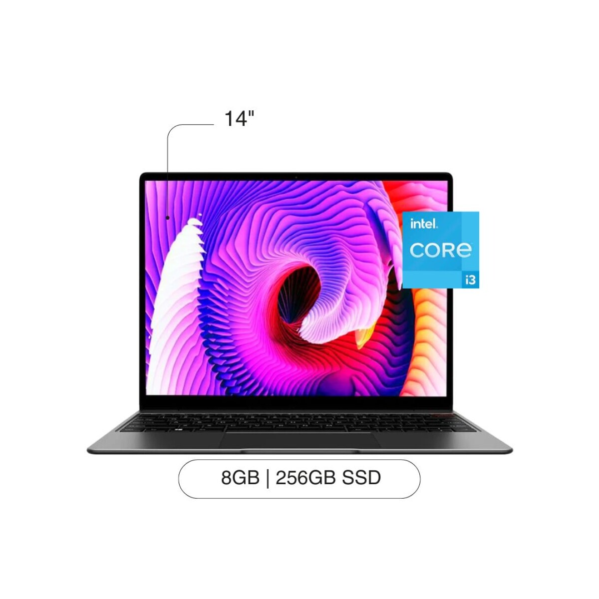 Notebook CHUWI Corebook Pro 13' FHD 256GB / 8GB RAM Intel Core I3-6157U W11 