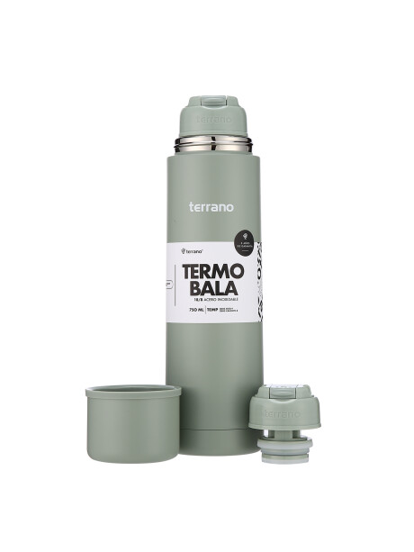 Termo Bala 750ML Metalizado Oliva
