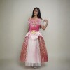Disfraz Princesa Rosa -Talle L Rosa