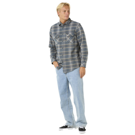 Camisa Rip Curl Griffin Flannel - Gris Camisa Rip Curl Griffin Flannel - Gris