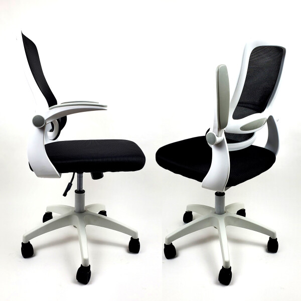Silla De Escritorio Ergonómica Mesh SILLA OFICINA MESH BLANCO/NEGRO OLT