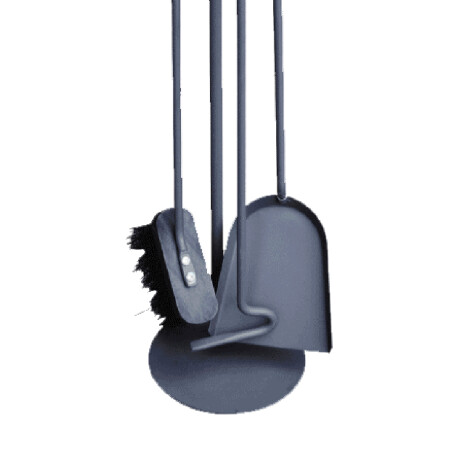 JUEGO ATIZADOR 4 PZAS NEGRO BASE REDONDA AG240 KASSEL ++ N/a