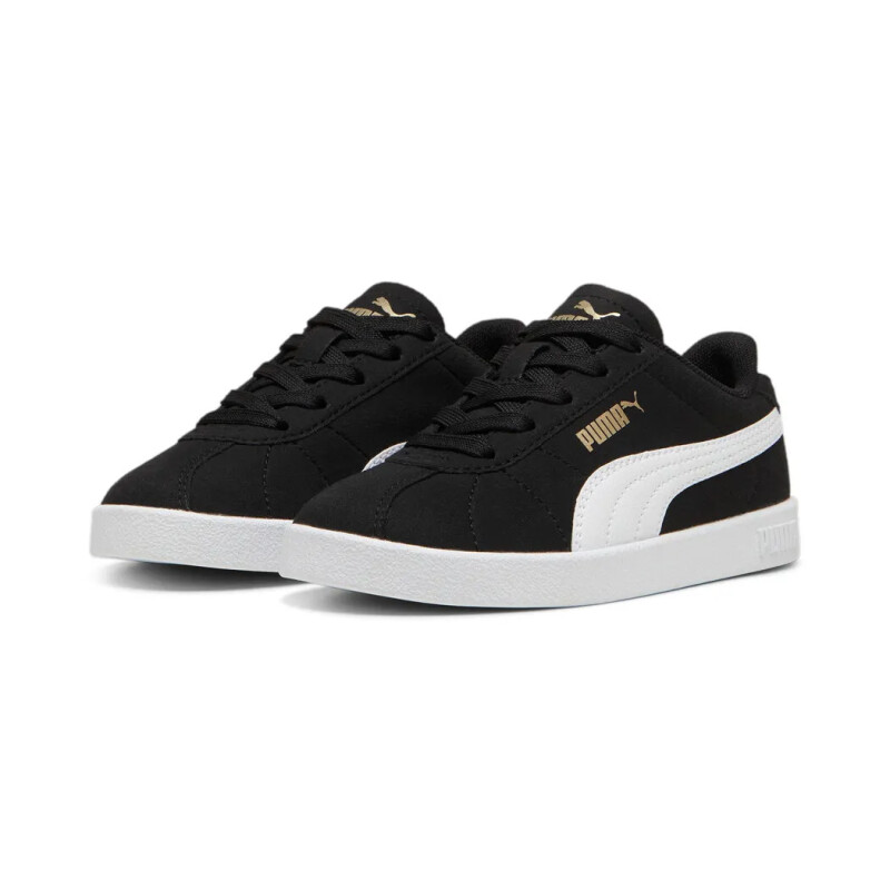 Championes PUMA Club II PS Niños 398887 01 Negro-blanco