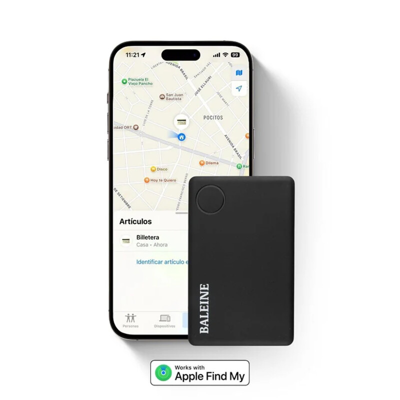 Localizador Baleine Card (IOS) - Negro Localizador Baleine Card (IOS) - Negro