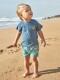 Camiseta Manga Corta Surf Flower Azul