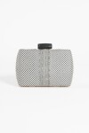 Cartera clutch broche negro