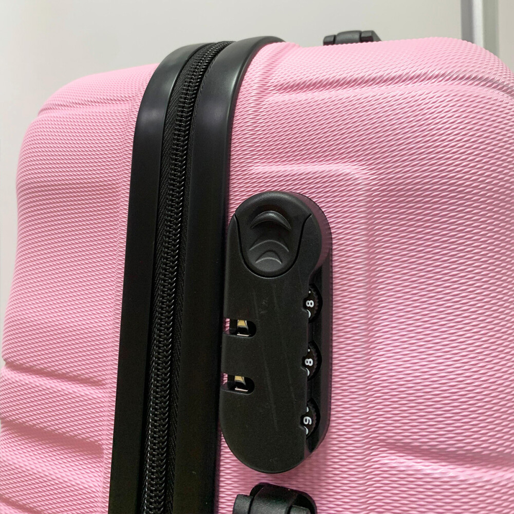 Valija Rigida Carry On Con Mango Telescopico Rosa Valija Rigida Carry On Con Mango Telescopico Rosa