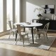 Pack 4 Sillas Tolix Lumax Metálicas Para Comedor Y Cocina Diseño Retro Resistente Gris