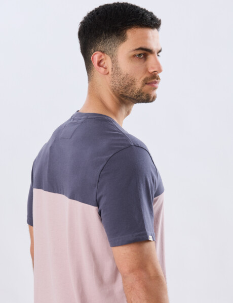 REMERA RAYADA DE ALGODÓN Piedra