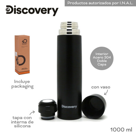 Termo Discovery 1L Pico Cebador NEGRO
