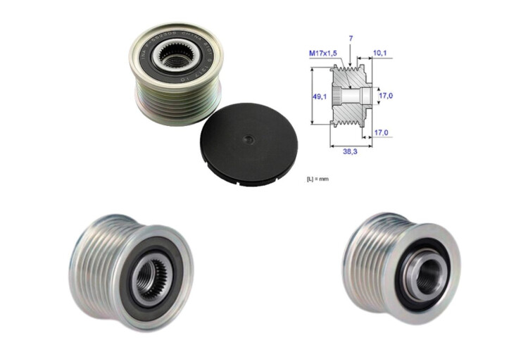 Polea Alternador Marcha Libre Mercedes Benz Vito 111Cdi (W447) Renault Master 13-25 Polea Alternador Marcha Libre Mercedes Benz Vito 111Cdi (W447) Renault Master 13-25