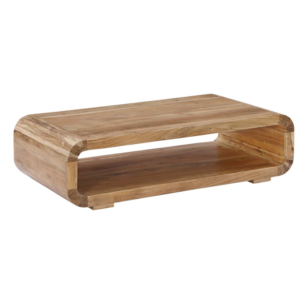 MESA CENTRAL MADERA-ACACIA NATURAL-BEIGE ARCO NATURAL