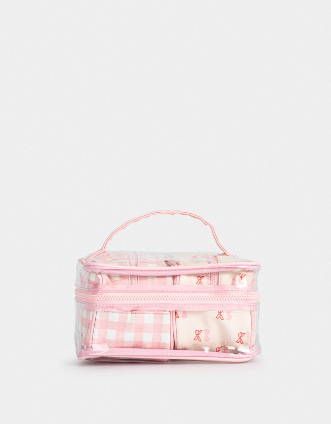 Porta Cosméticos Romántico Set De Necessaires Romantico - Rosa Viejo