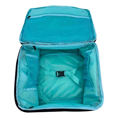 Mochila Trendy de viaje con sujetador de valija Negro