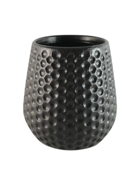 MACETA CERAMICA 12X12X12.5CM "DOTS" NEGRO MACETA CERAMICA 12X12X12.5CM "DOTS" NEGRO