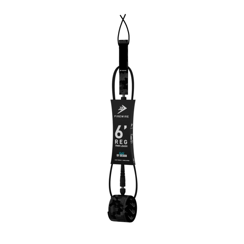 Leash - Firewire - All Day - 6ft 7mm - Black Camo