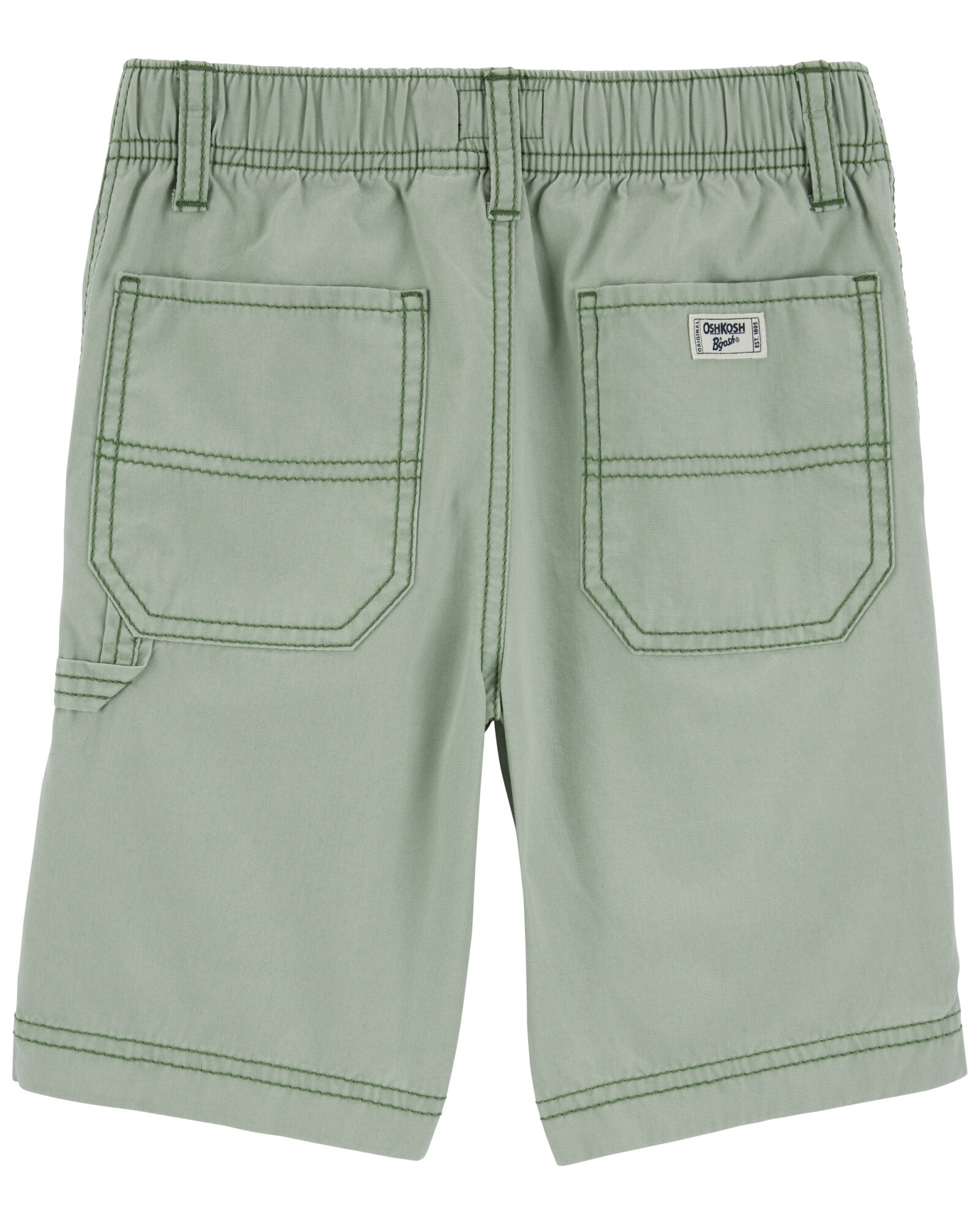 Short de sarga elastizado, verde. Talles 6-14 Short de sarga elastizado, verde. Talles 6-14