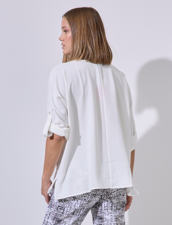 Blusa Escote V CRUDO