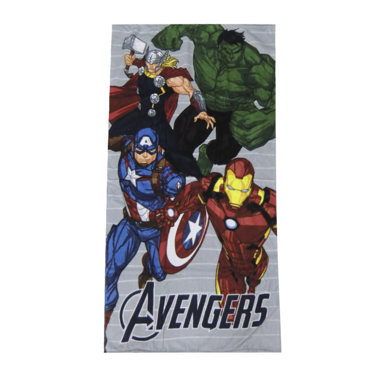 Toalla Playera Algodón 70 x 130 cm - Avengers GRIS 