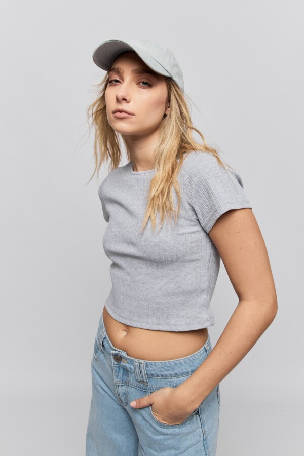 REMERA SESTIERE Gris Melange