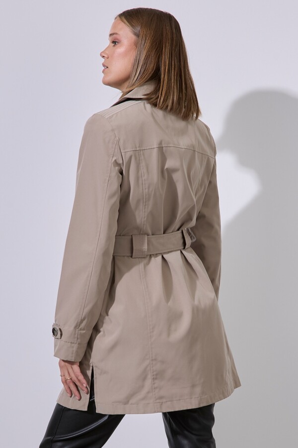 Gabardina Botones BEIGE