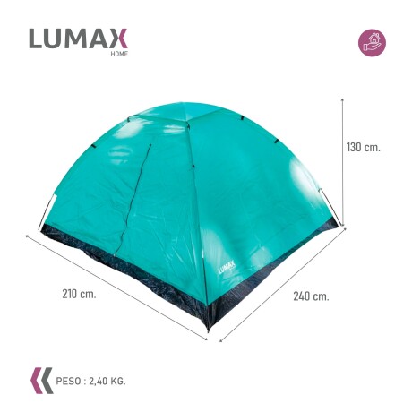 Combo Camping Lumax Carpa Resistente Exterior + Mochila Combo Camping Lumax Carpa Resistente Exterior + Mochila