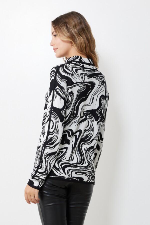 Polera Swirl NEGRO/CRUDO