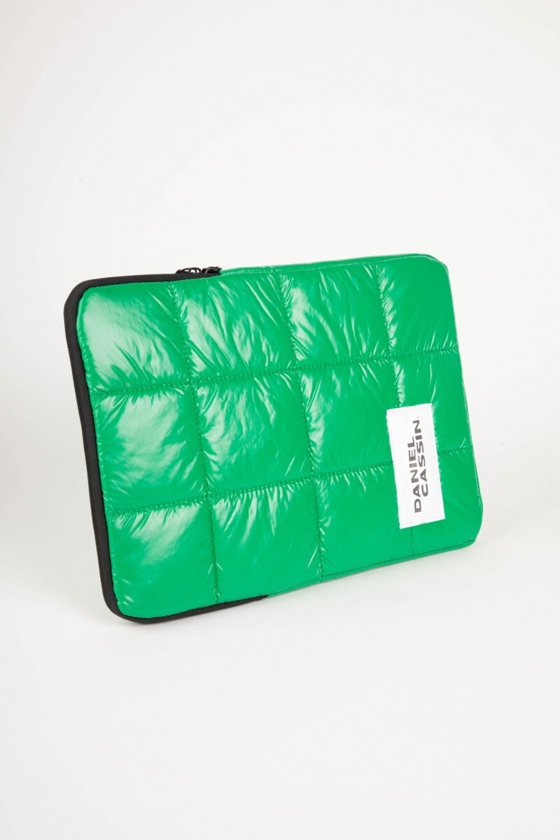 FUNDA PARA LAPTOP PUFFER Verde