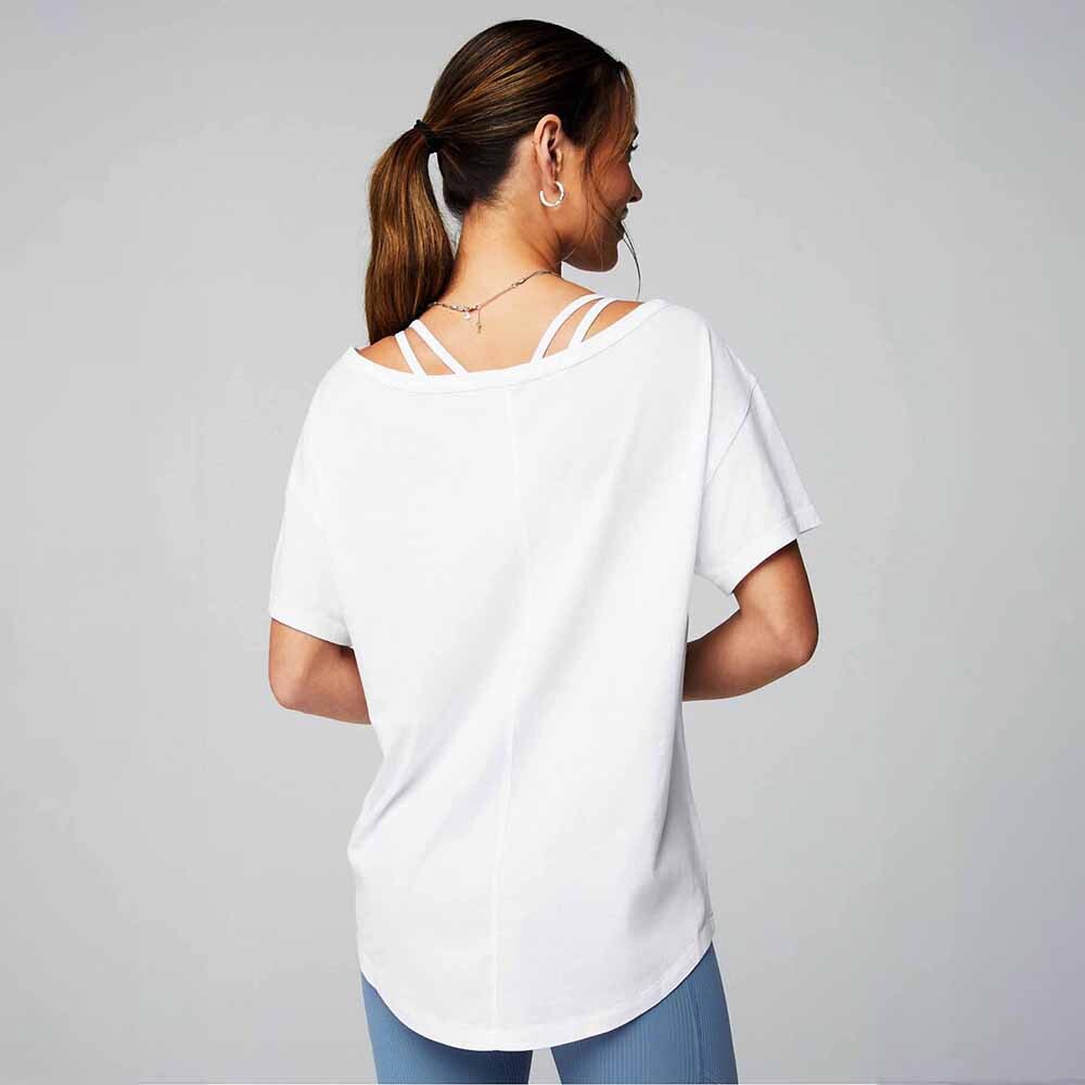 Polo Manga Corta Oversized Mujer Classic White