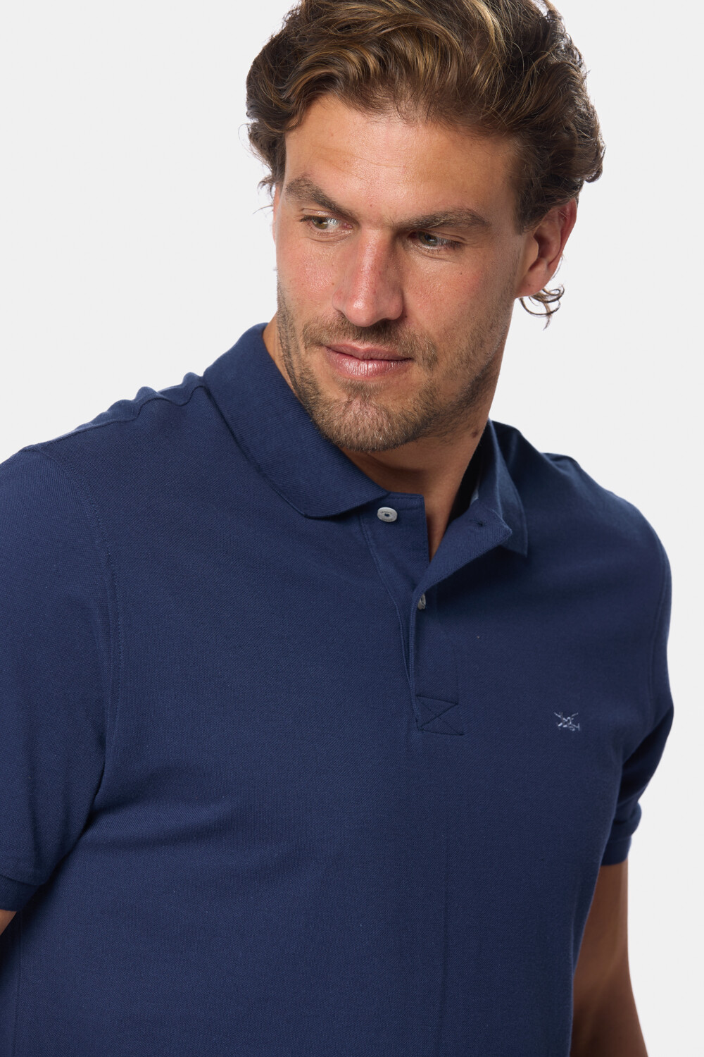 REMERA POLO LISA PIQUÉ Azul