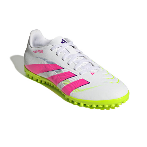 Championes de Fútbol Hombre Adidas Predator Club TF Blanco-Rosado