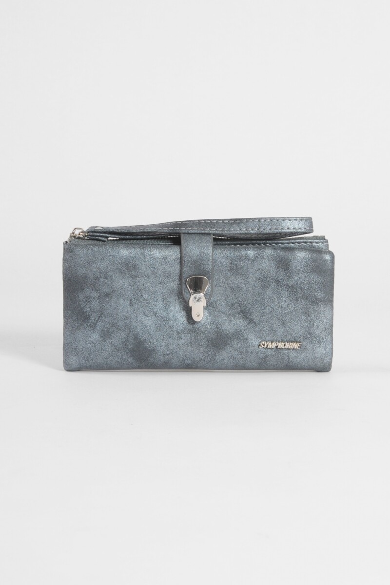 Billetera hook con strap azul