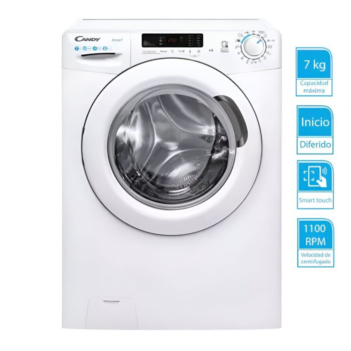 Lavarropas Candy 7 KG Slim CS4 