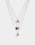 Collares para compartir Con Mariposas Set De Collares Para Compartir Bff - Plateado