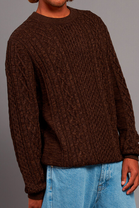 SWEATER LEIVA RUSTY MarrÓn
