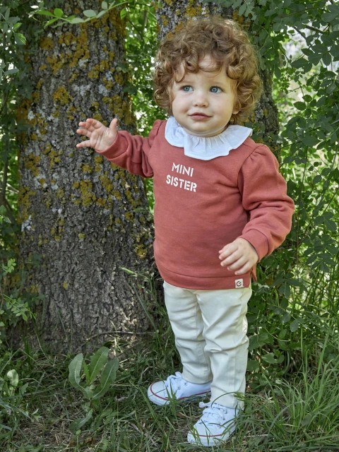 Sudadera Mini Sister Coral Nuevo