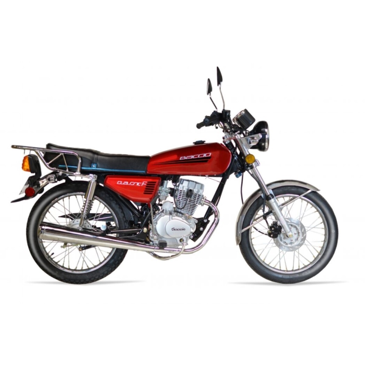 Moto Baccio Calle Classic 125cc Freno Disco / Rueda Rayos - Rojo 