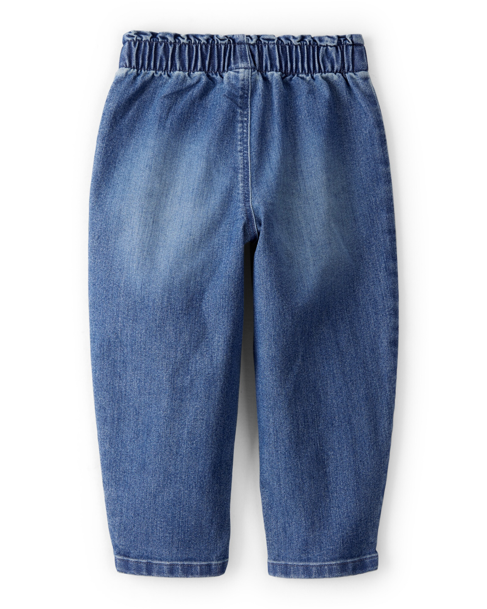 Pantalón jean, azul, bolsillo corazón Sin color