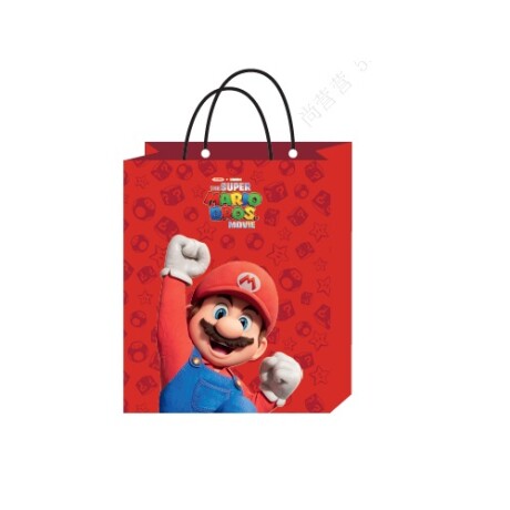 Bolsa de regalo L Mario bros rojo