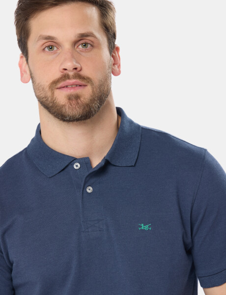 REMERA POLO LISA PIQUÉ Denim