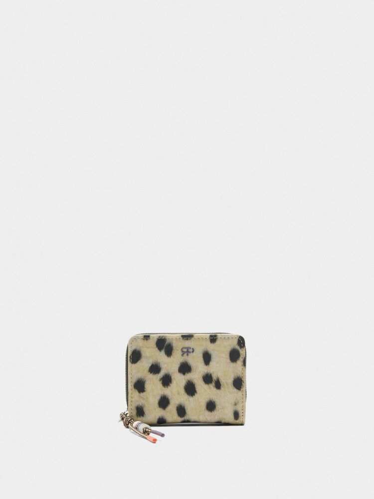 Cartera De Nylon Estampado Animal camel