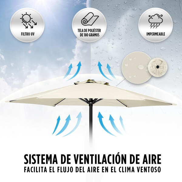 Combo Sombrilla Reforzada Azul + Base Rellenable Imback Combo Sombrilla Reforzada Azul + Base Rellenable Imback