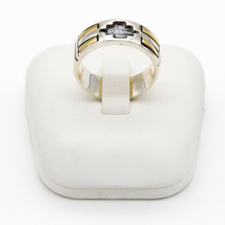 Anillo de plata 925 y double en oro 18 ktes. Anillo de plata 925 y double en oro 18 ktes.