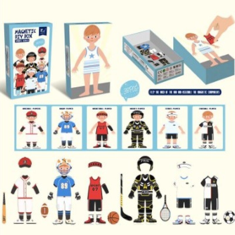 Juego Piezas Magneticas Vestir Niños Juego Piezas Magneticas Vestir Niños