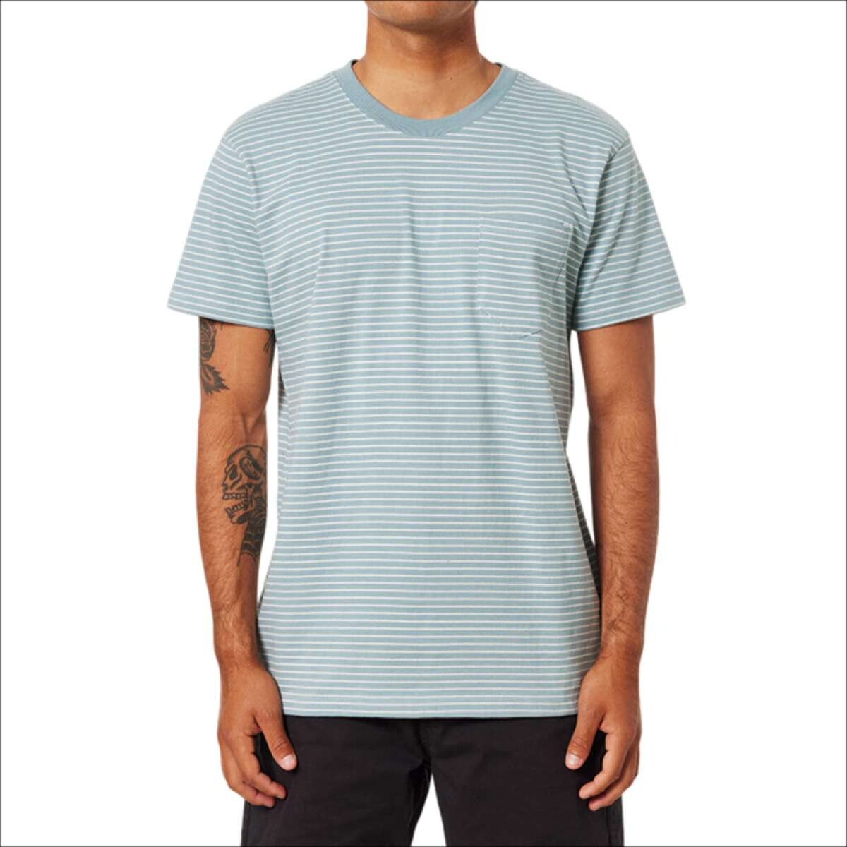 Remera Katin Finley Pocket - Celeste 