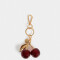 Llavero Glitter Llavero Y Charm Cereza Glitter - Rojo Burdeaux
